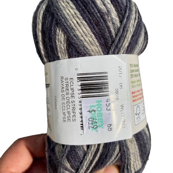 Patons Kroy Socks 4 yarn lot green blue gray stripes skeins washable wool super - Picture 7 of 13